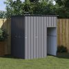 Dog House Anthracite Roof 65x60x71 Galvanized Steel Heavy Duty Outdoor Pet Life