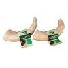 Water Buffalo Horn Core Chew Long Lasting 100 Percent Natural Dental 2 Pack CCS