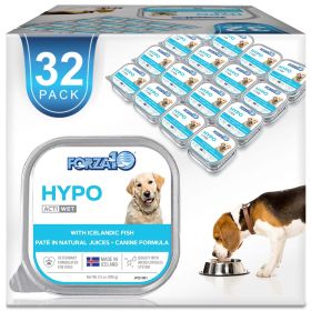 Forza10 Actiwet Dog Food Hypo Fish Specialty Diet Icelandic Salmon Case 32 Tubs