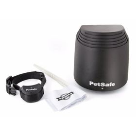 PetSafe Stay And Play Wireless Dog Fence System Three Quarter Acre Circular Boundary Rechargeable Waterproof Collar Six Levels Tone Mode