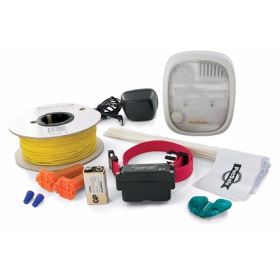 PetSafe Stubborn Dog Underground Electric Fence System Waterproof Collar Five Correction Levels Adjustable Correction Zone Wire Break Alarm Reliable