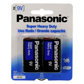 Panasonic 9 Volt Battery Replacement 2 Pack Heavy Duty Alkaline Dog Training Power Supply
