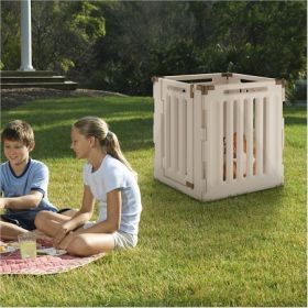 Richell Convertible Dog Playpen 4 Panel Indoor Outdoor Weatherproof Resin Plastic