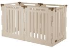 Richell Convertible Dog Playpen 6 Panel Expanded Indoor Outdoor Resin Enclosure
