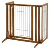 Richell Premium Plus Dog Gate Freestanding Hardwood Frame Walk Through Door
