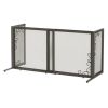 Richell Metal Mesh Dog Gate Small Expandable Freestanding Bronze Steel Wire Frame