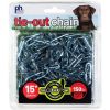 Prevue Tie-Out Chain Heavy Duty 15 Foot Thick Gauge Welded Steel Dual Swivel Snaps