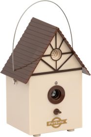 PetSafe Outdoor Bark Control Ultrasonic Birdhouse 50 Foot Range Weatherproof Deterrent