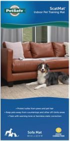 PetSafe ScatMat Indoor Training Mat Deterrent Strip 60 x 12 Clear PVC 3 Static Levels