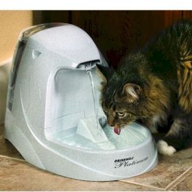 PetSafe Platinum Dog Fountain 1.3 Gallon Free Falling Stream Filtered Waterer
