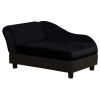 Luxury Dog Bed Hidden Storage Foam Cushion Modern Sofa Black CCS