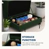 Luxury Dog Bed Soft Foam Couch Hidden Storage Small Green CCS