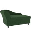 Luxury Dog Bed Soft Foam Couch Hidden Storage Small Green CCS