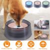 Slow Water Bowl Floating Disk Anti Splash Anti Wet Fur No Mess Clean Hygienic RV Car Travel Puppy