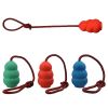 Natural Rubber Dog Rope Hoist Toy Braided Cotton Tug Dental Lead Play CCS