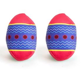 Easter Egg Shaped Toys Interactive Dog Chew Squeaky (Option: Two RED)