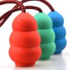 Natural Rubber Dog Rope Hoist Toy Braided Cotton Tug Dental Lead Play CCS