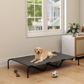 Unbranded — Elevated Pet Bed Shaded Outdoor Cooling Cot Light Gray Large Dog Portable Travel Gear UV Resistant Canopy (Option: Defaulttitle)