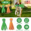Carton Octopus Toy Set No Stuffing Squeaky Crinkle Bright Colorful Plush Safe Odorless Interactive Durable Chewing Puppy