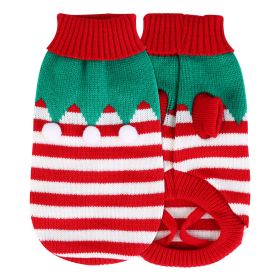 CooShou Pet Christmas Sweater Sizes S-XL Stylish Cute Pattern Comfortable Skin-Friendly Small Medium Dogs Puppy (Option: Furball_M)