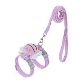 Dog Harness Wing Shaped Decorative Walking Vest Small Puppy CCS (Specification: Purple/S)