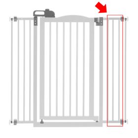 Tall One-Touch Gate II Extension Add-On Lengthen (Option: Touch Gate II Extension in White)