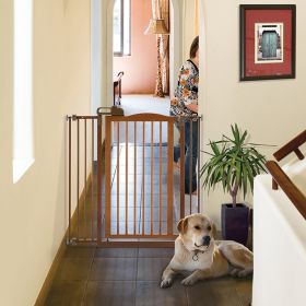 Tall One-Touch Gate II Extension Add-On Lengthen (Option: Touch Gate II in Brown)