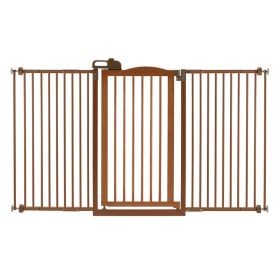 Tall One-Touch Gate II Extension Add-On Lengthen (Option: Touch Gate II Wide in Brown)