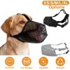 Dog Muzzle Adjustable Mesh Soft Fabric Long Snout Training Tool Anti-Biting CCS