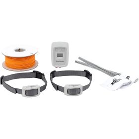 PetSafe Classic InGround Fence System Expandable Waterproof Rechargeable Collar Adjustable Levels LCD Display Compatible Pawz Away Barriers DIY Setup (Option: Ground Fence for Dogs and Cats  Includes TWO Waterproof Collars)