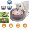 Slow Water Bowl Floating Disk Anti Splash Anti Wet Fur No Mess Clean Hygienic RV Car Travel Puppy