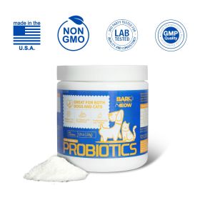 Bark And Meow Probiotics Dogs & Cats 7 Tailored Strains Prebiotics Pumpkin & Carrot Human-Grade, Non-GMO, Vet-Approved, (Option: 1pcs)