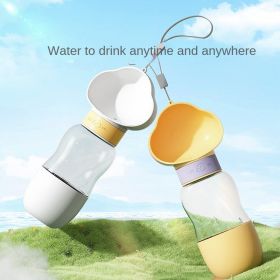 Dog Water Bottle Portable Walking Drinking Dispenser (colour: Common to cats and dogs, size: Daimeng Pink Small - 350ml)