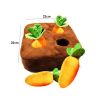 Carrot Farm Snuffle Dog Toy Hide-N-Seek Interactive Plush Puzzle Removable Squeaky Carrots CCS