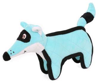 Pet Life Foxy-Tail Quilted Plush Squeak Tug Dog Toy Water Resistant Eco-Friendly Polyfill (Color: Blue)
