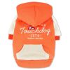 Touchdog Heritage Dog Hoodie Soft Breathable Cotton Fashion Outerwear Vintage Crest