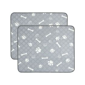 Washable Dog Pee Pads Reusable Potty Mats Machine Washable 2 Pieces (size: M)