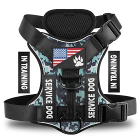 Unbranded — Reflective Breathable Polyester Dog Harness Solid Color Adjustable Lightweight Step In Everyday Fit (Option: Camouflage colour-XS)