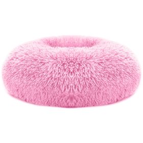 High Grade Plush Dog Bed Fluffy Cotton Filling Odorless No Static Non Slip Bottom Moisture Protect Puppy (Option: Pink_L)
