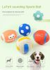 Doggie Design Squeaky Latex Rubber Dog Toy Balls Interactive Fetch High Bounce
