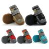 Pet Life Reflective Adjustable Rugged Outdoor Dog Shoes Anti Slip Rubber Soles