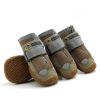 Pet Life Reflective Adjustable Rugged Outdoor Dog Shoes Anti Slip Rubber Soles