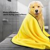 Thick Microfiber Dog Towel Super Absorbent Quick Drying Soft Comfortable Safe Odorless Machine Washable Hook Design