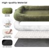 Vacqueen Human Dog Bed Giant Washable Lounger Large Pet Sleeping Cushion Portable Comfort Nest for Adults and Pets