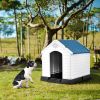 Plastic Outdoor Dog House Ventilated Waterproof Security All Weather Resin CCS