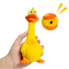 Hiphoppet Latex Dog Chew Toy Squeaky Interactive Duck Shape CCS
