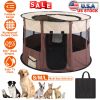 Foldable Pet Travel Tent Playpen Detachable 360 Mesh Breathable Waterproof Scratch Resistant Secure Outdoor Indoor Puppy