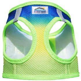 American River Ombre Choke Free Adjustable Mesh Harness Small Medium Large Breeds Reflective Safety Design (Color: Cobalt Sport, Size: XX-Small)