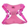 Wrap and Snap Harness Sunset Hibiscus Adjustable Soft Mesh Easy Wear Choke Free Secure Fit Doggie Design