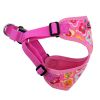 Wrap and Snap Harness Sunset Hibiscus Adjustable Soft Mesh Easy Wear Choke Free Secure Fit Doggie Design